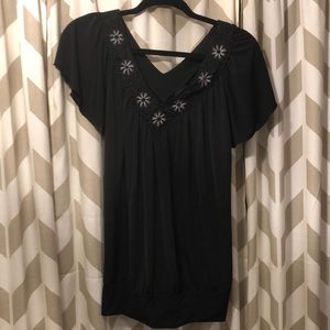 Black dress shirt. Size Large